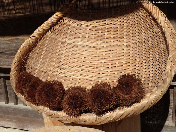 棕櫚箒-茶釜洗い/吊紐型の製作