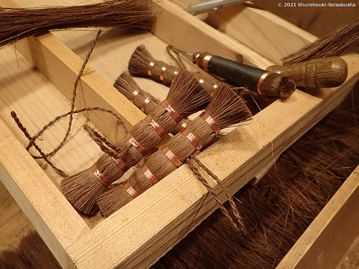 棕櫚箒-棒束子[キリワラ]の製作